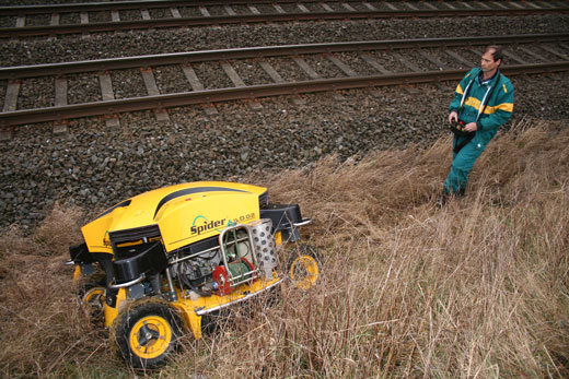 Spider ILD02 Drain & waterway slope mowing